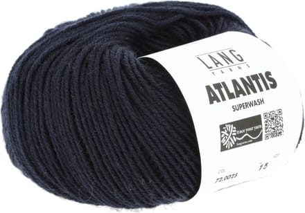 Lang Yarns Atlantis - 25 donkerblauw - Wol/Acryl-Mix Garen