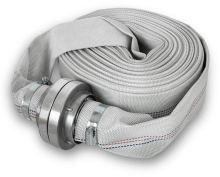EBERTH 2" brandslang, platte slang met Storz-koppeling, slanglengte 20 m, diameter 2 inch, geweven slang, industriële slang, waterslang, pompslang, tuinslang, Storz 52-C