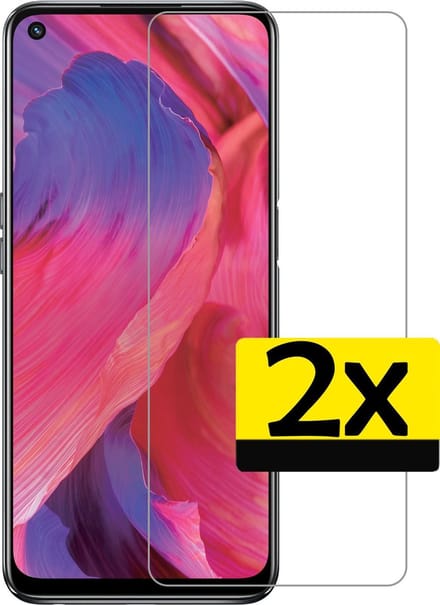 Screenprotector - Geschikt voor OPPO A54 5G - 2 Stuks - Extra Sterk - Beschermglas - Gehard Glas - Tempered Glass - Screen Protector