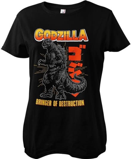 Godzilla - Bringer Of Destruction -T-shirt voor dames, zwart