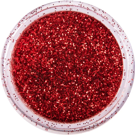 PXP biodegradable powder glitter 2.5 gr. laser red - Feestjecreatief