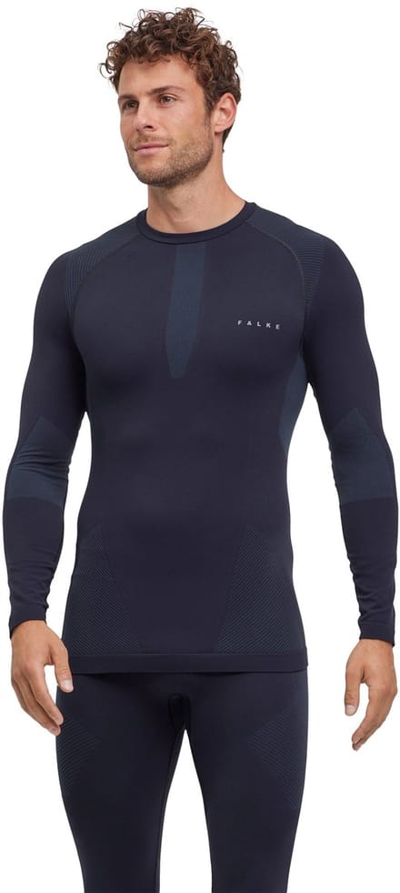 FALKE Warm Turtleneck sneldrogend functioneel functioneel shirt met lange mouwen heren zwart - maat XL