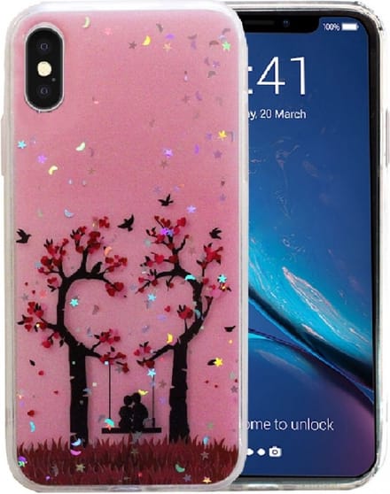 Silicone/TPU back cover print Geschikt voor Apple iPhone xs max (2)