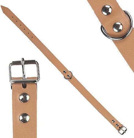 Kerbl Halsband Leer 27-33 Cm beige beige