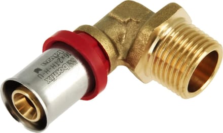 Bonfix Alu-pers kniekoppeling 3/4″ bu.dr. x 16 mm 1st.