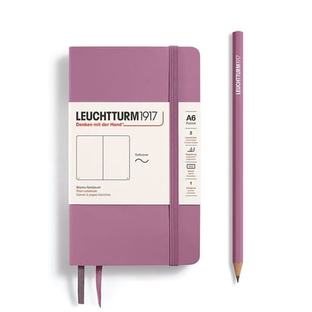 Leuchtturm1917 A6 Pocket Notitieboek Blanco Softcover Dusty Rose
