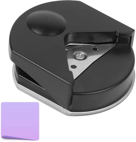 Hoeksnijder - Papier afronder - Scrapbooking DIY - Professionele precisie - 4 mm radius - Zwart