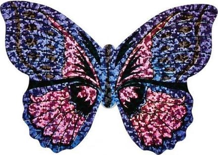 Moses Mini-vlieger Met Touw Vlinder 10 Cm Roze/paars