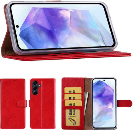 Hoesje geschikt voor Samsung Galaxy A37 hoesje - Arara bookcase - Rood
