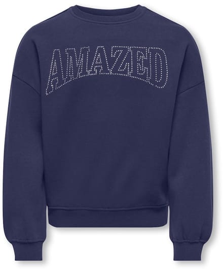 Kids ONLY winter sweater meisjes - blauw - KogKiki - oversize fit