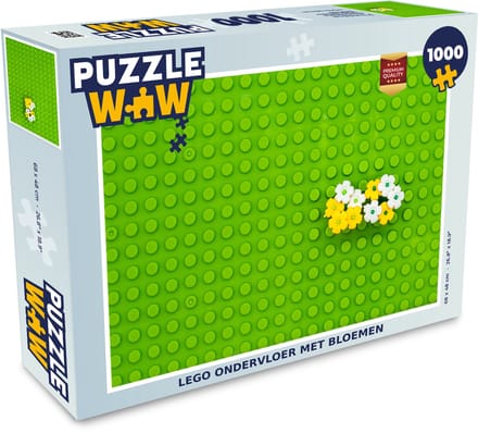 Puzzel Ondervloer met bloemen - Legpuzzel - Puzzel 1000 stukjes volwassenen