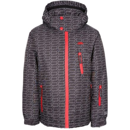 Trespass Jongens TP50 Waterdichte Ski jas (Donkergrijs)