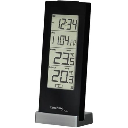 Technoline Weerstation WS 9767 Radiogestuurd Met temperatuurweergave Met 1 buitensensor tot 30 m
