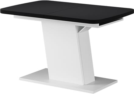 Vicco Eettafel Fenaro, Zwart/Wit, 120-160 x 80 cm uitschuifbaar