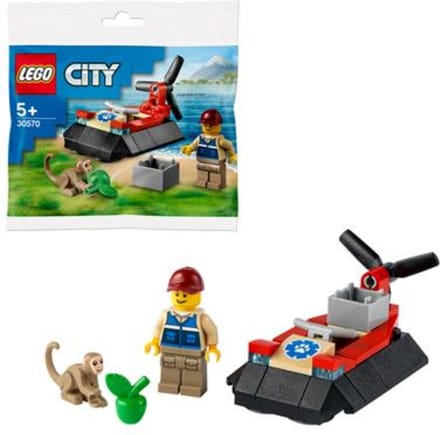 LEGO City Wildlife Rescue Hovercraft 30570, Bouwpakket, 5 jaar, Kunststof, 35 stuk(s)