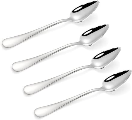 Solidchoice - 4-delige Roestvrijstalen Kiwi- en Pomelolepel Set
