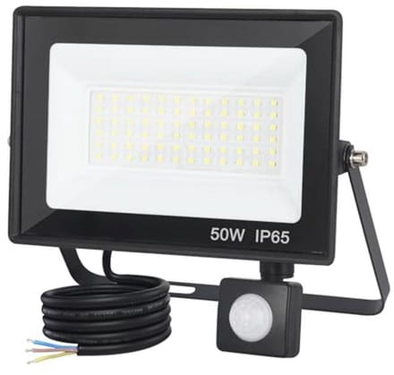 Buiten Led-spot 50W met Bewegingsmelder - Waterdicht en Superhelder