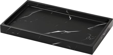 Dressing Table met Resin Sieradenhouder, Ringhouder en Decoratieve Accessoires voor Thuisgebruik - Medium, Inktzwart