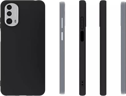 MoDo hoesje Geschikt voor Motorola Moto E32/ E32s - Siliconen Back Cover - Zwart