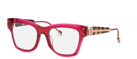 Philipp Plein VPP125S Rosso trasparente 52/19/140 WOMAN Brilmonturen