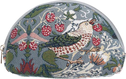 Make-up tas - Strawberry Thief Grey - Grijs - William Morris