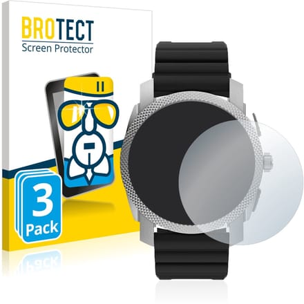 Screenprotector 3 Stuks voor Fossil Gen 6 Hybrid Machine (45mm) Beschermglas transparant