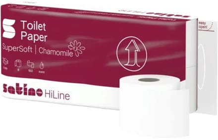 Satino HiLine Kamille Toiletpapier Kleinrollen (3-laags, 8 × 150 vel)
