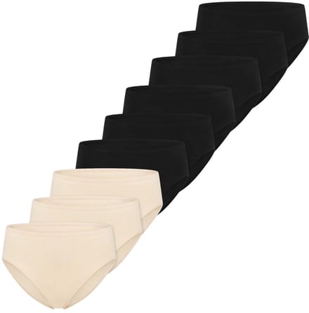 Schiesser Dames slip / onderbroek 9 pack Essentials Cotton
