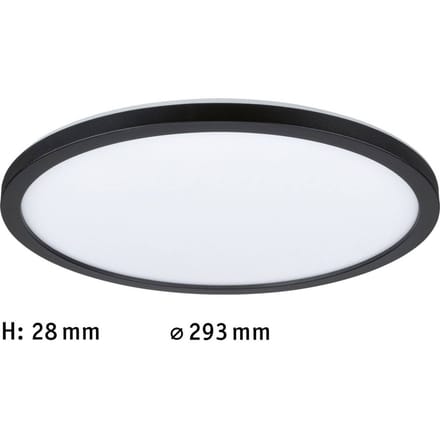 LED-paneel Atria Shine Backlight rond 293 mm 16W 1600lm 3000K Zwart