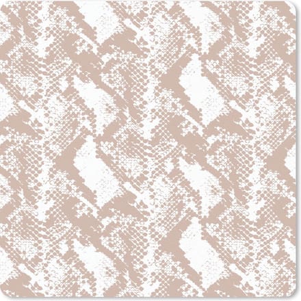Muismat 20x20 cm - Mousepad Slangenprint - Vormen - Pastel - Muismatten