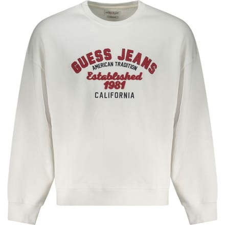 Guess Jeans Witte Katoenen Heren Sweatshirt