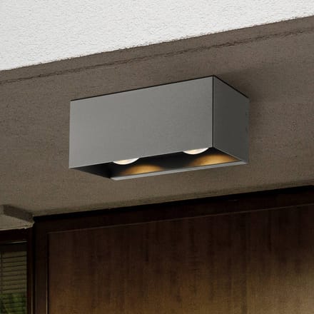 EGLO LESMO UDENDØRS VÆG 4X2.2W 920LM 3000K IP44 SORT/KL