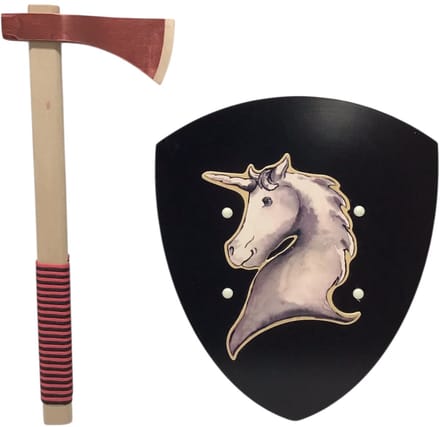 ridderschild Eenhoorn unicorn kinderbijl bijl - 42 cm