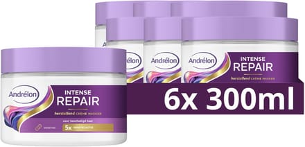 Andrélon - Crème Haarmasker - Intense Repair - 6 x 300 ml