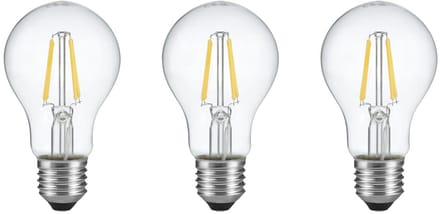 SPL E27 LED Lamp 4W met Dag en Nacht Sensor - Warm Wit - LED Filament - Vervangt 40W - 3 Stuks