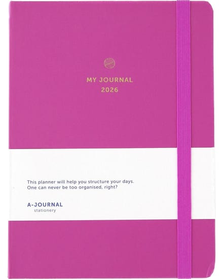 My Journal - Agenda 2026 - A5 - 1 week op 2 pagina's - Roze