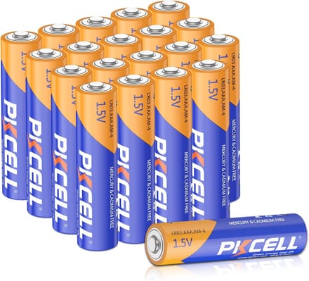 Alkaline Batterijen - AAA LR03 - Apparaten Voeden - 10 Jaar Houdbaarheid - 20 Stuks - Wit