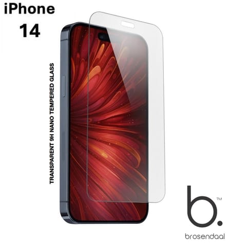 Brosendaal Screenprotector geschikt voor iPhone 14 - 9H Nano Coating - Ultradun - Maximaal Kras- en Valbestendig