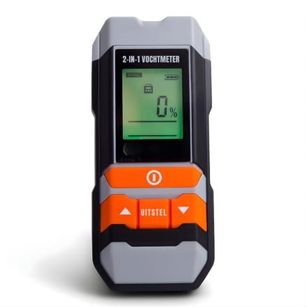 DnA® Hygrometer - Vochtmeter - Hygrometer binnen - Grijs - 6cm x 6cm x 14cm