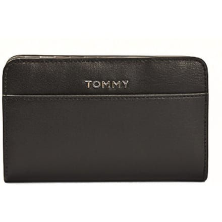 Tommy Hilfiger Iconic Black Ritsportemonnee  - Zwart