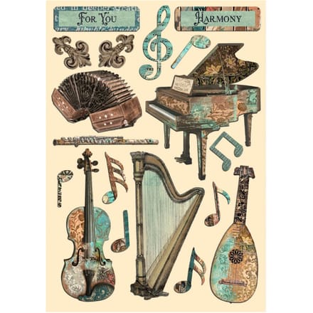 Lasercut motieven "Music"