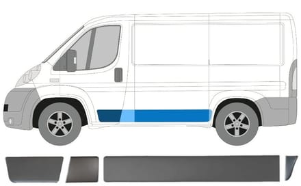 Sierlijsten set voor Citroen Jumper 2006-2018 / Links
