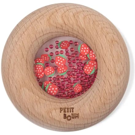 Petit Boum sensorische donut aardbeien 6 mnd +
