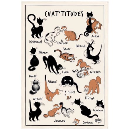 Theedoek katten kalender Winkler Dubout