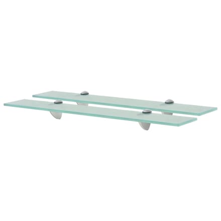 vidaXL - Schappen - zwevend - 2 - st - 60x20 - cm - 8 - mm - glas