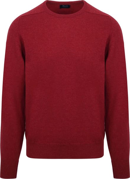 William Lockie Pullover Lamswol O Poppy Mellange - Maat S - Heren