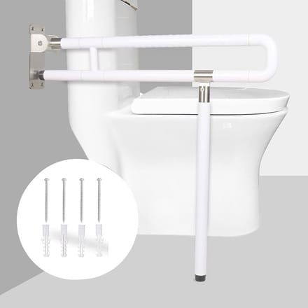 Disabled Bathroom Bar - Vertical Rotation - 90° - Night Vision Function - Maximum Load 600 kg - Voor Ouderen en Moeders - 75 cm