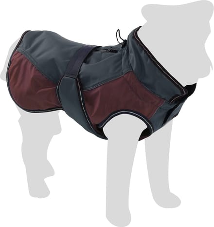 Flamingo Hondenjas Eisberg Bordeaux / Donkerblauw Winterjas 30cm