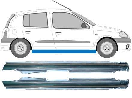 Volledige dorpel voor Renault Clio II 1998-2012 / Links + Rechts / Set