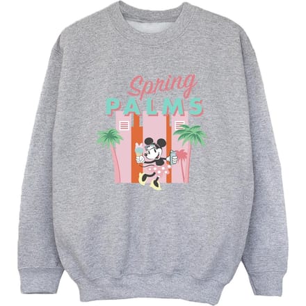 Disney Jongens Minnie Mouse Lentepalmen Sweatshirt (Sportgrijs)